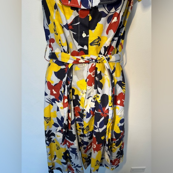 ZARA Z1975 Denim - Off shoulder dress with floral print (L) - EUC - Picture 8 of 13